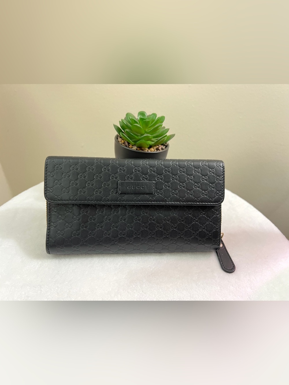 Gucci Microguccissima Zippy + Flap Continental Wallet with COA